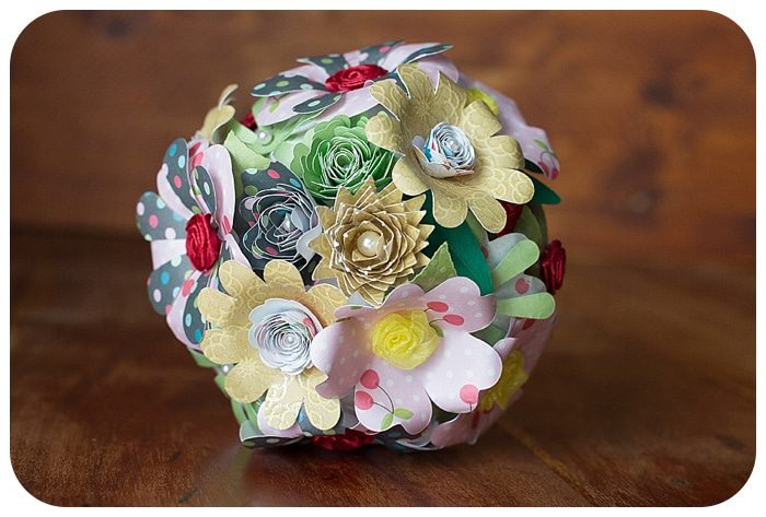 Bouquet di fiori di carta