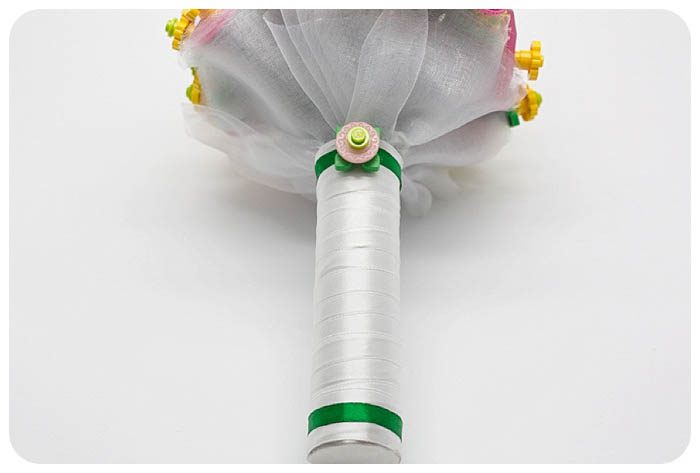 bouquet da sposa greenery fatto con i lego
