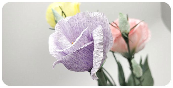 fiore Lisianthus di carta