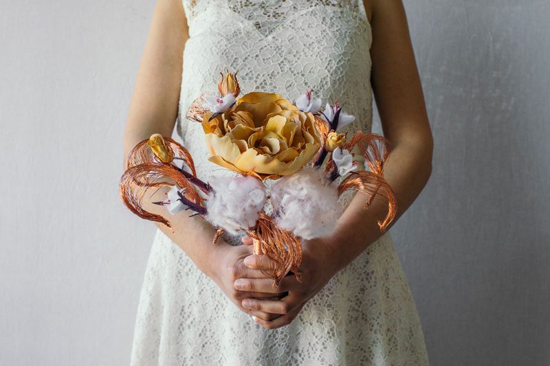 bouquet metallo rame