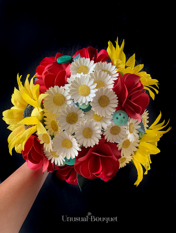 Bouquet rose e girasoli-10