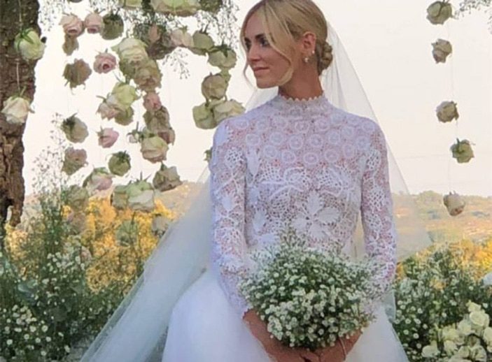 bouquet sposa chiara ferragni