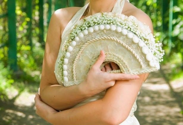 bouquet sposa a ventaglio