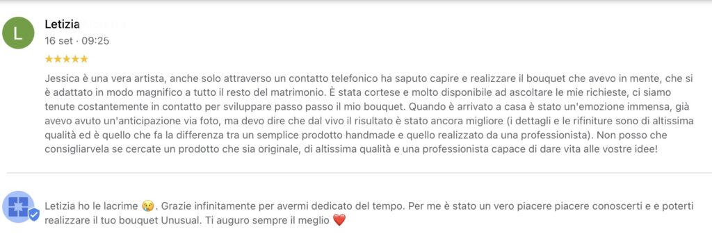 Fiori matrimonio professionalità