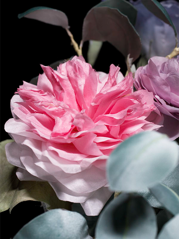 ROSA INGLESE IN SETA FIORI DI SETA-0