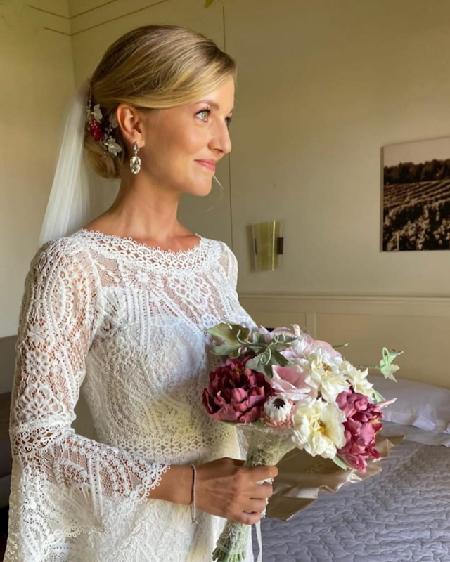 bouquet da sposa con peonie in seta-2