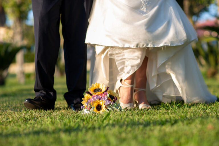 Bouquet da sposa in seta-1