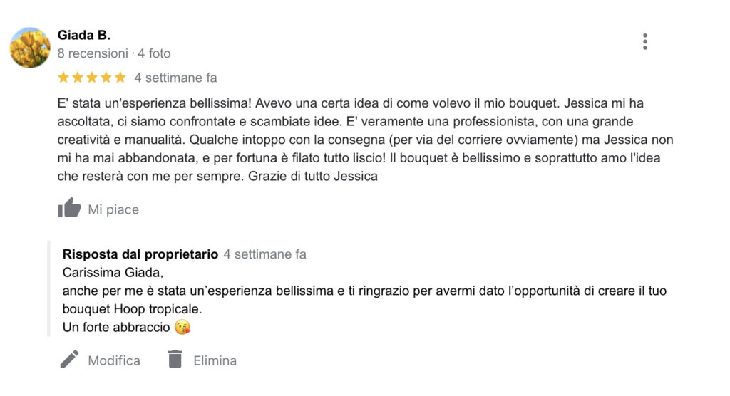 Recensioni bouquet alternativi