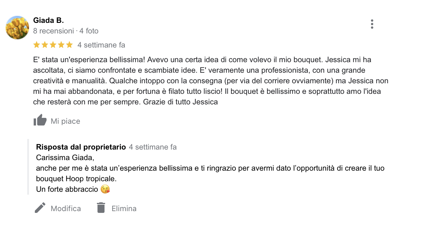 Recensioni bouquet alternativi