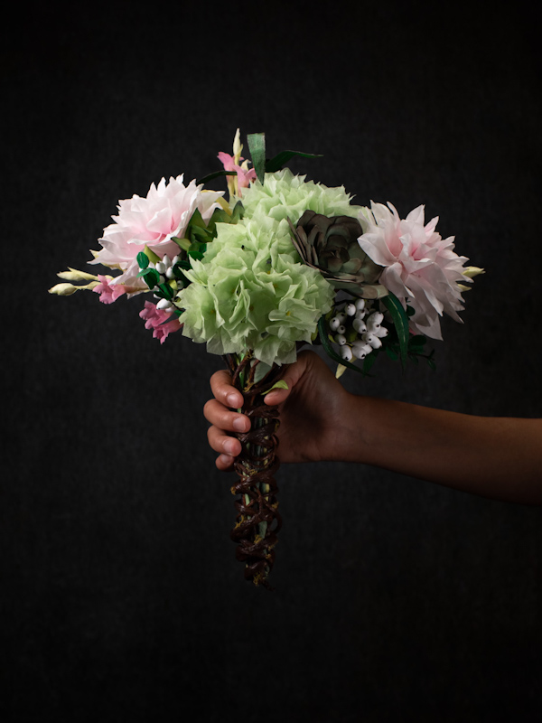 Bouquet piante grasse e dalie-12