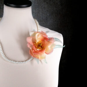 Fiore chiffon per collane e abiti-4