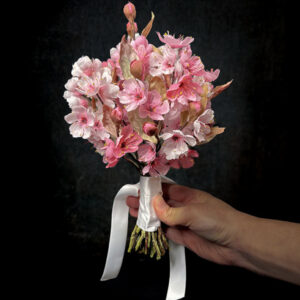bouquet fiori di ciliegio in seta