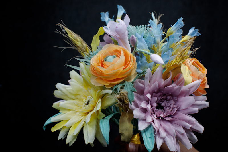Bouquet da sposa fiori di seta-04