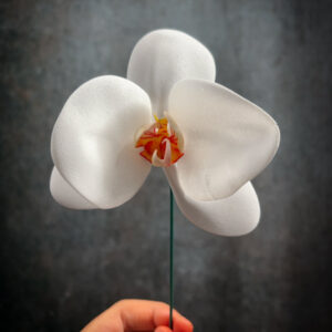 Orchidea bouquet fatta a mano in gomma crepla-1