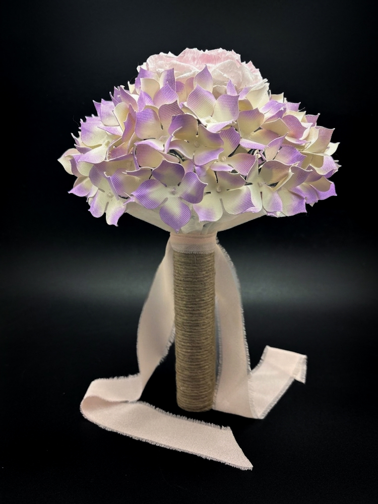Bouquet Romantico con Ortensie e Rosa Inglese | Bouquet Alternativi - immagine 3